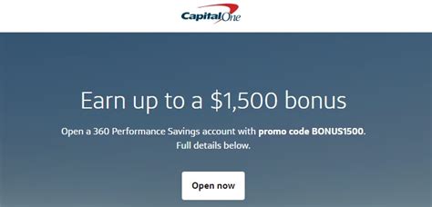 Capital One 360 Promotions: $250 Checking, $1500 Savings.
